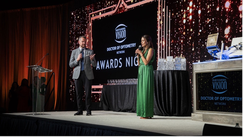 thumbnail Alexander Smith, O.D. (left) and Priti Patel, OD. (right) recognize nearly 200 optometrists for outstanding achievements in their careers. (Photo: Business Wire)