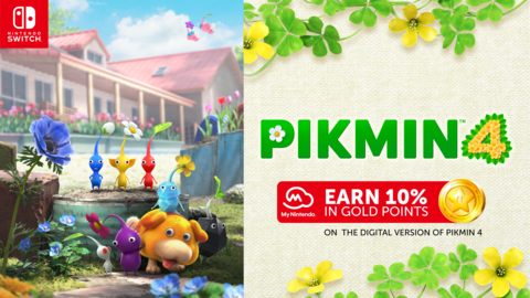 For a limited time, earn double Gold Points with the digital version of Pikmin 4. (Graphic: Business Wire)