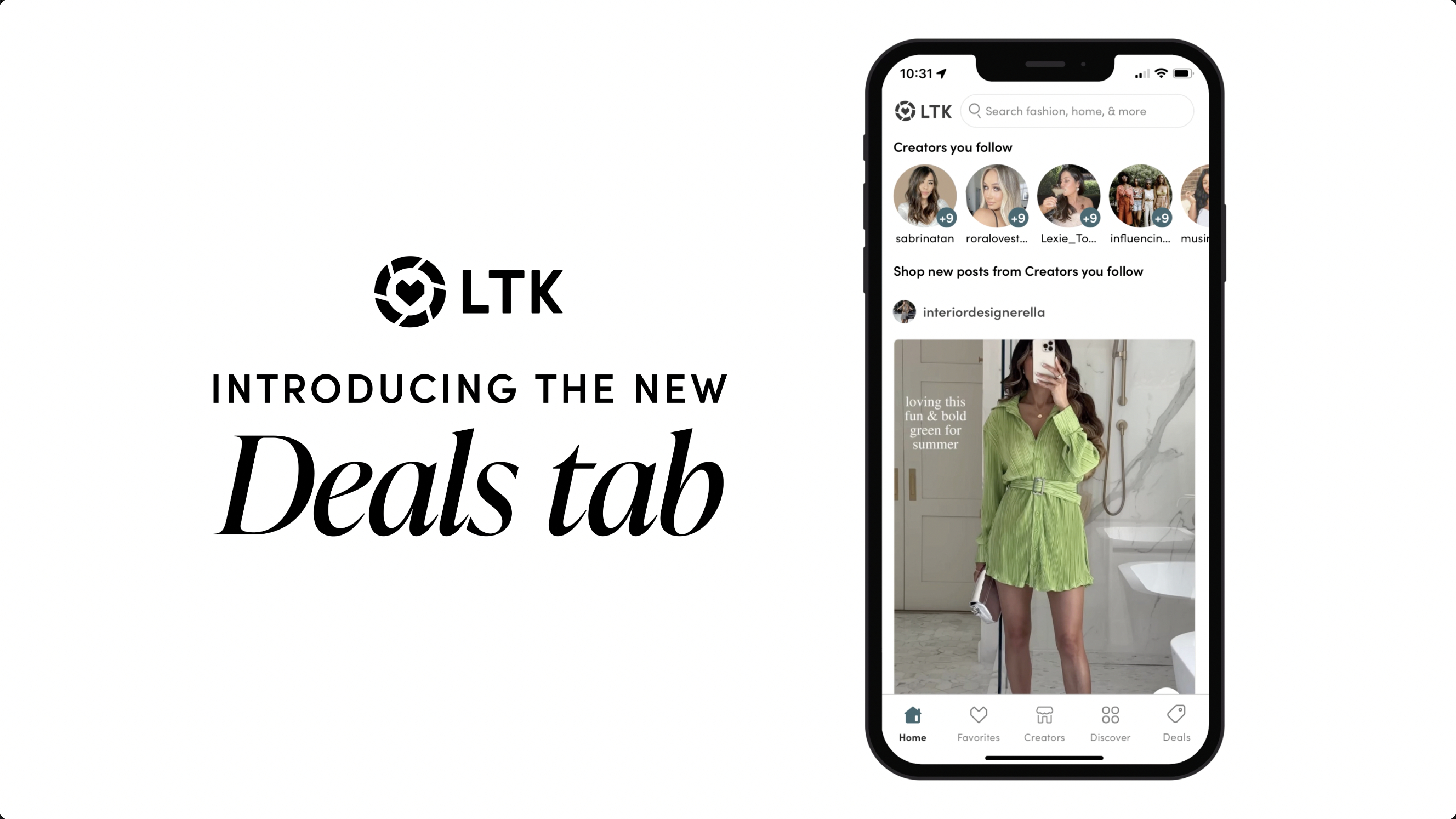 LTK Creator Guided Shopping App Launches Dedicated Destination for Deals to  Shop Creators' Top Sale Finds
