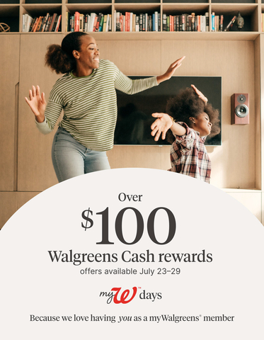 Walgreens announces myW Days - an event for myWalgreens members offering additional rewards and savings on all purchases in-store, online and in the Walgreens app from July 23-29. (Graphic: Business Wire)