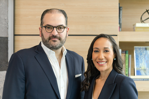 thumbnail Nassim J. Alemany, Managing Partner of Xolver, and Yamileh García de Kuhnert. (Photo: Business Wire)