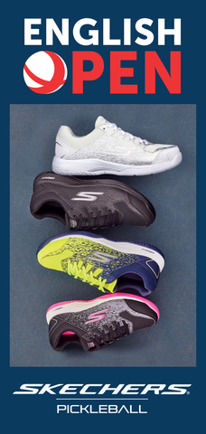 Skechers becomes the Official Footwear Sponsor of the 2023 English OPEN and English Nationals pickleball tournaments. (Graphic: Business Wire)