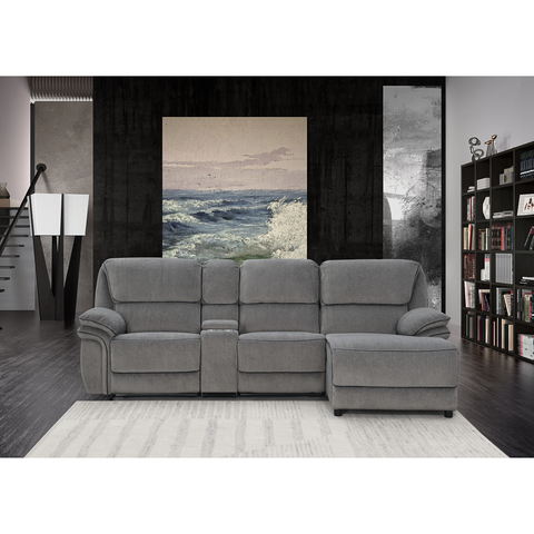 Global Furniture Fabric Reclining Sectional - Dark Grey (Photo: Business Wire)