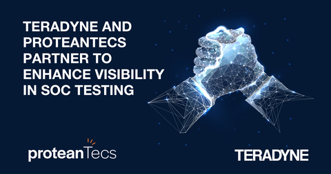 proteanTecs and Teradyne have partnered to accelerate joint customers’ time to market and provide actionable insights on both the tester and in the cloud. (Graphic: Business Wire)