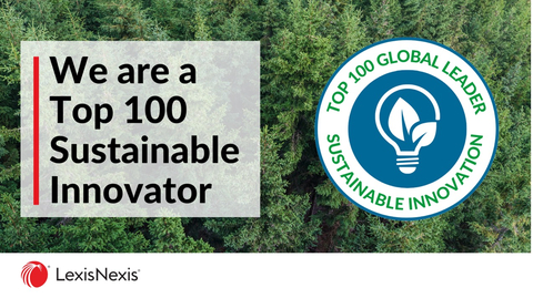 Ant Group recognized by LexisNexis as one of the leading companies that are advancing UN SDGs using their innovation portfolios (Graphic: Business Wire)