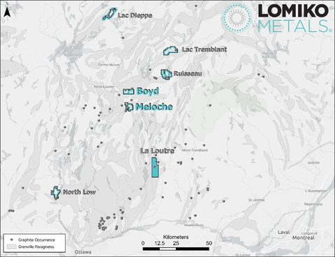 original Figure 1: Blocs des claims du projet Grenville (Graphic: Business Wire)