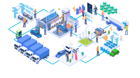 original Turning complexity into harmony. Rhythmos allows utilities to optimize charging schedules for fleet and EV customers via the Driivz electric vehicle (EV) charging and energy management platform. (Graphic: Business Wire)