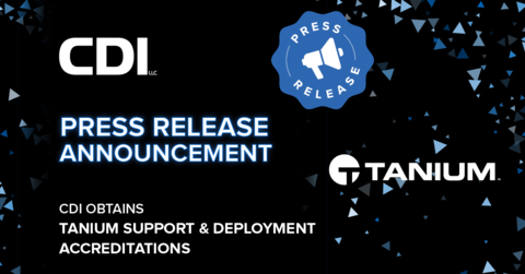 CDI, a leader in IT solutions, earns Tanium Accredited Deployment Partner status, enhancing their capability to deliver best-in-class services and successful deployments of Tanium solutions. (Graphic: Business Wire)