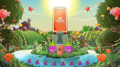 Organic Brand Tractor Beverage Company Takes On Industry Monoliths In Its First Ad Campaign (Graphic: Business Wire)