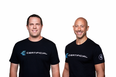 Certificial Founders, Rob Blanchette (left) and Pete Teresi (right) (Photo: Business Wire)