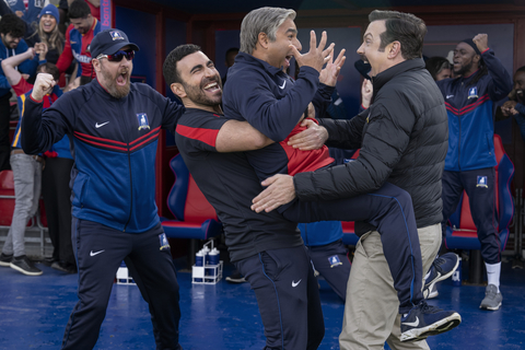 original Apple TV+ makes history with a record 54 Emmy Award nominations across 13 hit Apple Original titles, including Outstanding Comedy series for this year’s most Emmy-nominated comedy for the third consecutive year, “Ted Lasso” (Photo: Business Wire)