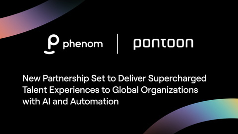 New Phenom and Pontoon partnership is set to deliver supercharged talent experiences to global organizations with AI and automation. (Graphic: Business Wire)