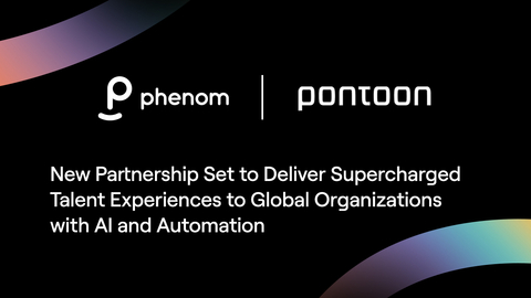 original New Phenom and Pontoon partnership is set to deliver supercharged talent experiences to global organizations with AI and automation. (Graphic: Business Wire)
