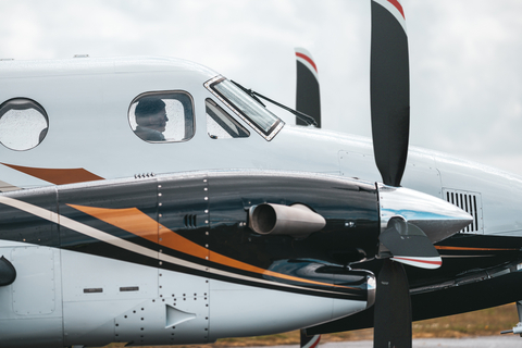 McCauley Propeller Systems' newest C780 propeller for the Beechcraft King Air B300 series features four aluminum swept blades and a 105-inch diameter. (Photo: Business Wire)