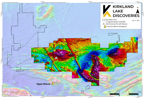 Total Magnetic Intensity at the Lucky Strike property (Graphic: Business Wire)