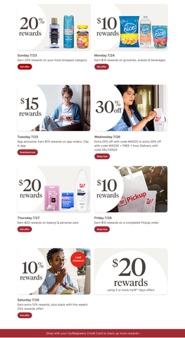 Daily offers bring myWalgreens member value all weeklong during myW Days event. (Graphic: Business Wire)