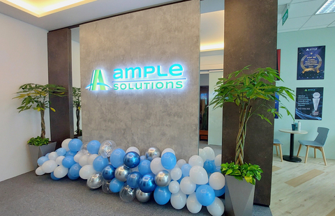 Ample Solutions Celebrates Singapore Office Expansion (Photo: Business Wire)