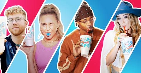 JP Saxe, Kelsea Ballerini, Lainey Wilson and Metro Boomin share their favorite SONIC drink customizations to beat the heat this summer (Photo: Business Wire)
