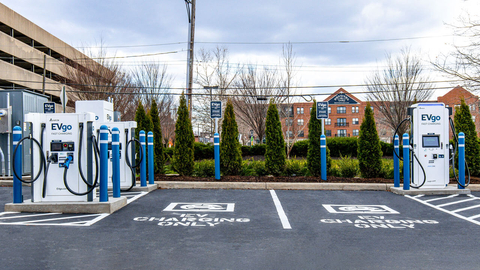 EVgo's Kroger Brewers Yard fast charging station in Columbus, OH. (Photo: Business Wire)