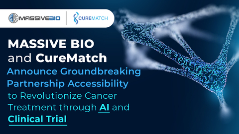 Massive Bio and CureMatch announce groundbreaking partnership accessibility to Revolutionize Cancer Treatment through AI and Clinical Trial (Graphic: Business Wire)