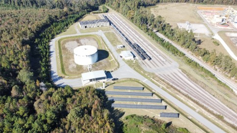 Eco-Energy Augusta, GA Terminal with Solar Array (Photo: Business Wire)