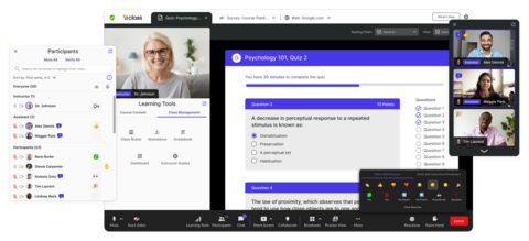Class 2.0 is a next-generation virtual classroom that offers users an improved, simplified user experience with flexible layouts, giving instructors and learners more space to view content and multiple tools simultaneously. (Graphic: Business Wire)