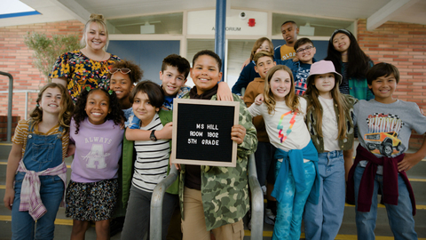 Showing off the trendiest styles of the season, Ms. Hill’s 5th grade class stars in one of JCPenney's new ad spots to demonstrate how real students are feeling confident to take on a new school year. (Photo: Business Wire)
