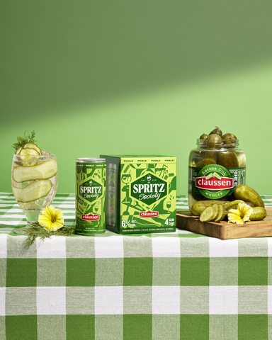 Claussen® Pickles and Spritz Society Team Up to Launch the First-Ever  Pickle Flavored Sparkling Wine Cocktail (Photo: Business Wire)