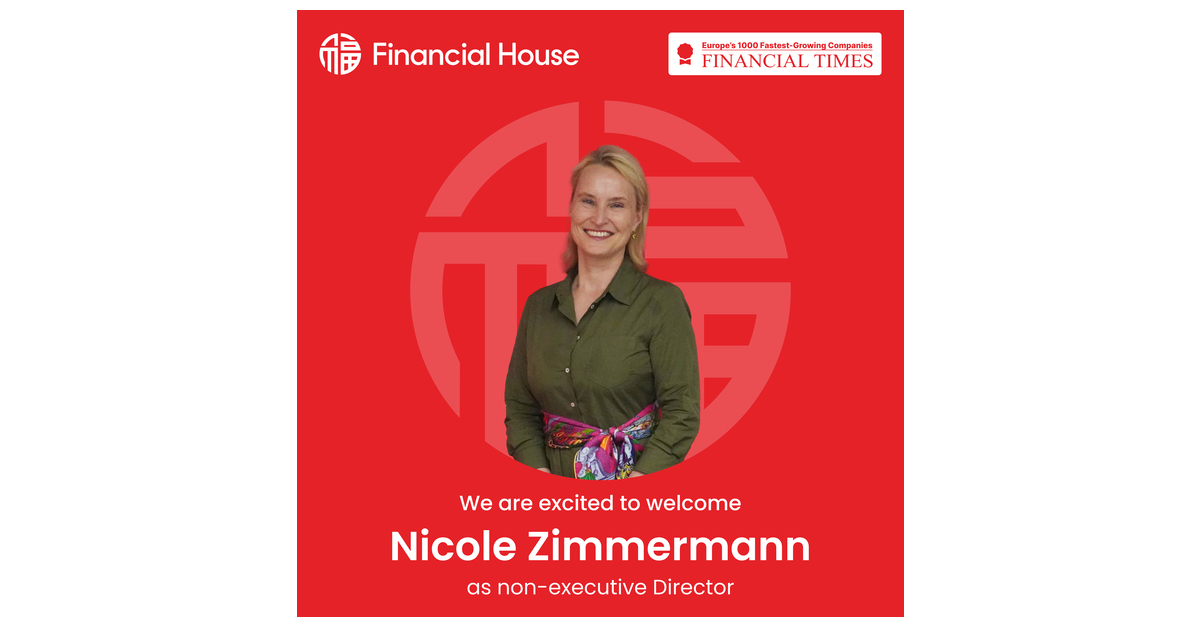 Financial House meldet Berufung von Nicole Zimmermann in den Vorstand