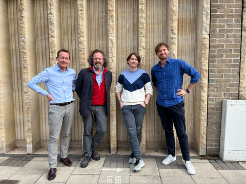 L-R, Jonathan Cumming, Chief Financial Officer & Managing Director, Dr Chris Coleridge, Founder & CEO, Dr Nicky Dee, Co-founder & Chief Sustainability and Innovation Officer, Michael Langguth, Co-founder & Chief Strategy Officer (Photo: Business Wire)