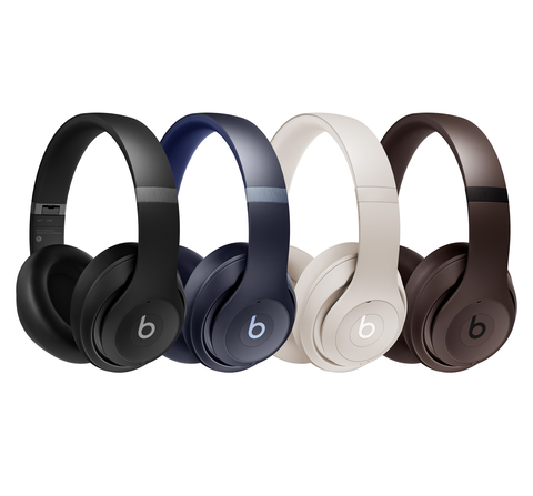 Beats Studio Pro is available to order starting today in four premium colors, Black, Navy, Sandstone and Deep Brown. (Photo: Business Wire)