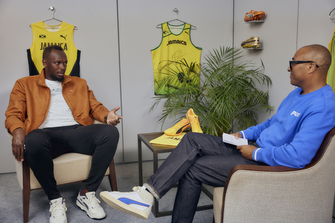 The dynamic conversation between Usain Bolt and Colin Jackson provides an engaging glimpse into the life of a sporting legend. (Photo: Business Wire)