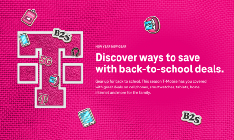 It's that time of year – school is almost back in session! In case you're working on any roundups, T-Mobile just announced back-to-school device deals for the whole family ahead of the school year. (Graphic: Business Wire)