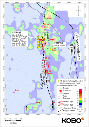 Figure 1: First-Phase Drill Hole Program - Collar Location Map (Graphic: Business Wire)