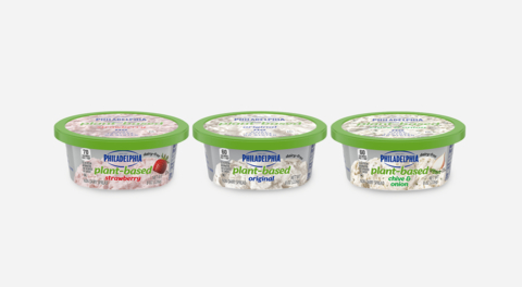 Philadelphia launches its first-ever Plant-Based spread nationally with three flavors: Original, Strawberry and Chive and Onion. (Photo: Business Wire)