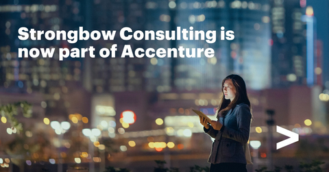 Accenture has acquired Strongbow Consulting, a data-driven strategic advisory firm with deep expertise in helping organizations plan and execute technology transformation strategies, while minimizing risk and maximizing cost savings. (Photo: Business Wire)