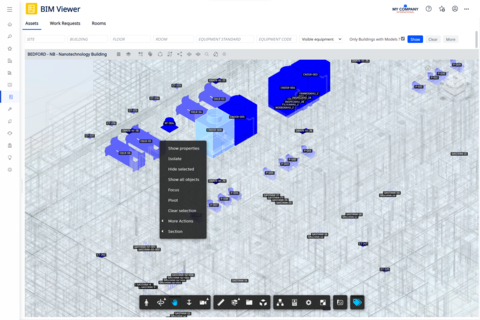 Easily make changes to asset descriptions and update maintenance data within the Archibus BIM Viewer. (Graphic: Business Wire)