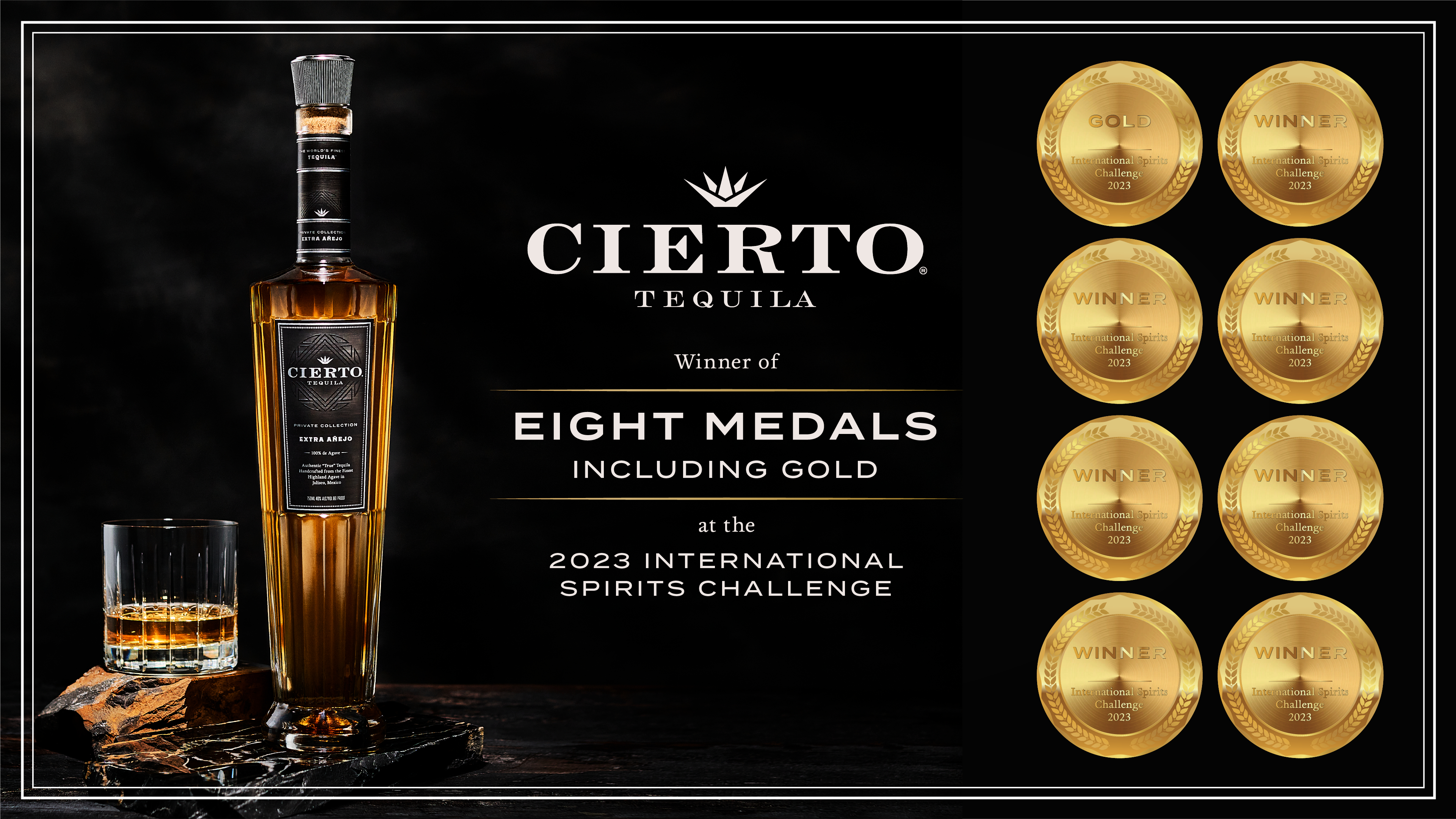 Cierto Tequila Awarded Eight Medals At The 2023 International.