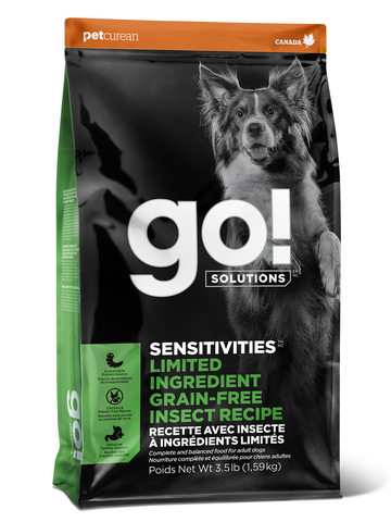 Go! Solutions announces official launch of new Go! Solutions Sensitivities Limited Ingredient Grain-Free Insect Recipe for Dogs. (Photo: Business Wire)