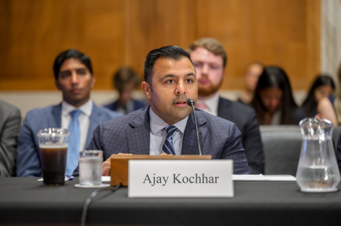 Li-Cycle’s CEO and co-founder Ajay Kochhar was invited to provide expert testimony on electronic waste and battery recycling solutions before the U.S. Senate Committee on Environment and Public Works on July 26, 2023. (Photo: Business Wire)
