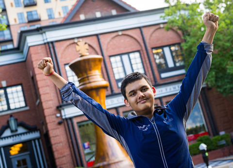 thumbnail Fourteen Year Old GM Abhimanyu Mishra Wins U.S. Junior Championship (Photo: Business Wire)