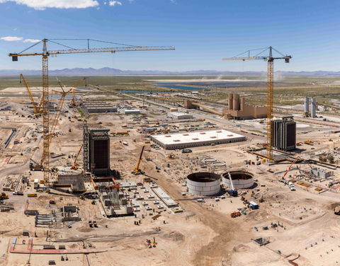 Aerial view of the IPP Renewed site under construction. (Photo: Business Wire)