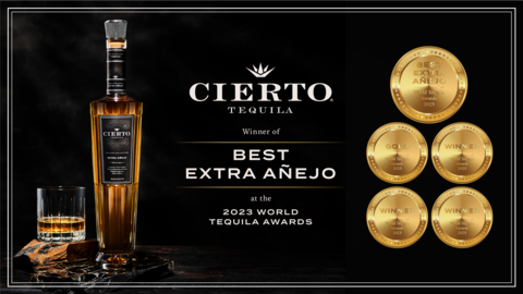 Cierto Tequila Crowned Best Extra Añejo at the 2023 World Tequila Awards
