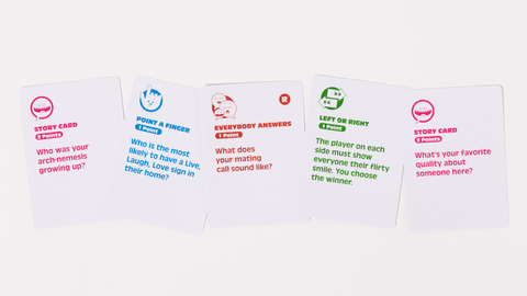 thumbnail Unlocking laughter and connection, one card at a time! 'It's Kind of a Fun Story' takes your gatherings to new heights as players share their tales with thought-provoking prompts. (Photo: Business Wire)