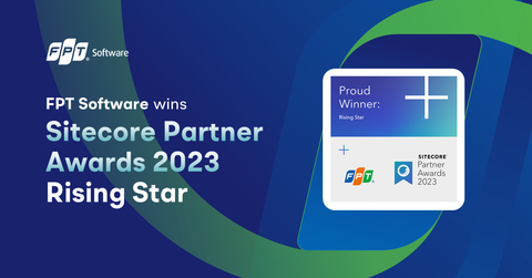 FPT Software has been recognized as a "Rising Star" in the 2023 Sitecore Partner Awards. (Graphic: Business Wire)