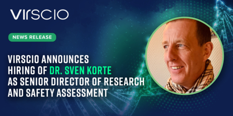 original Virscio announces the hiring of Dr. Sven Korte as Senior Director of Research and Safety Assessment (Photo: Business Wire)