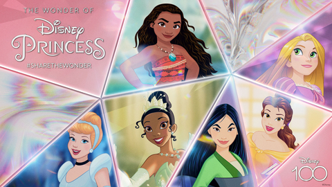"Wonder of Princess" is a month-long celebration in honor of Disney100 commemorating nearly a century of Disney Princess inspiring wonder in the world. (Graphic: Business Wire)