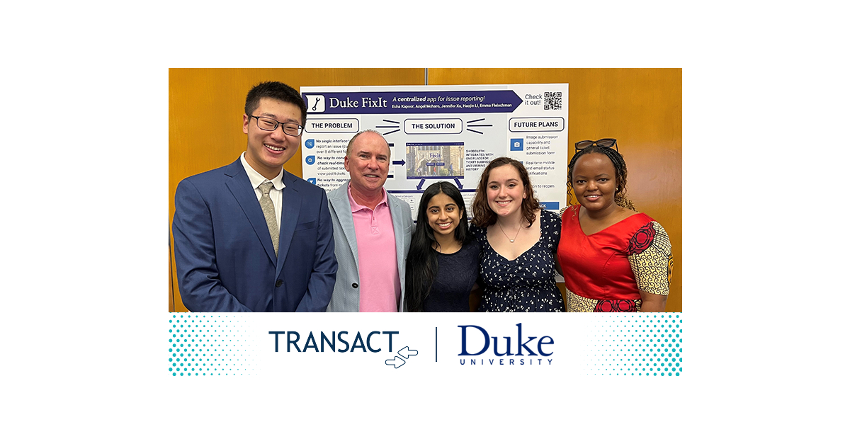 Transact Campus Sponsors Duke University Code+ Students to Enhance ...