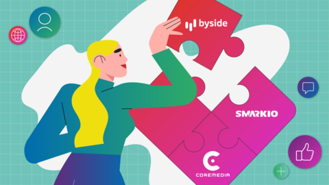 CoreMedia, ein weltweit führender Anbieter von Content Management Systemen (CMS) und Digital Experience Platform (DXP) Lösungen,  kündigt die Übernahme von BySide und Smarkio an. (Graphic: Business Wire)