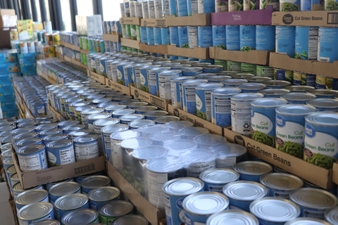Crystal Group provided over 9,100 cans of food for HACAP's Freedom from Hunger campaign. (Photo: Business Wire)